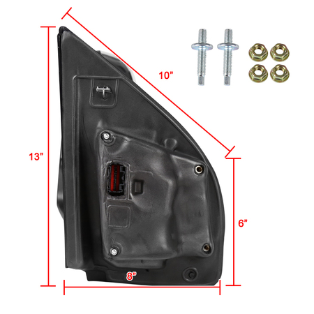 Spec-D Tuning 17-Up Ford F250 Superduty-Towing Mirrors RMX-F25017F2GH-P-FS